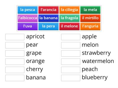 La frutta - italiano 6