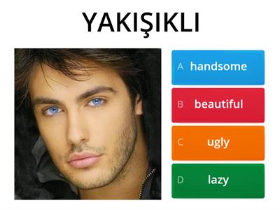7. SINIF İNGİLİZCE DERSİ 1. ÜNİTE APPEARANCE AND PERSONALITY - VOCABULARY TEST