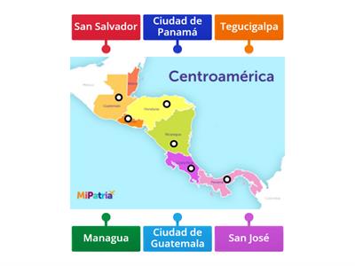 Capitales de países hispanoamericanos - Centroamérica