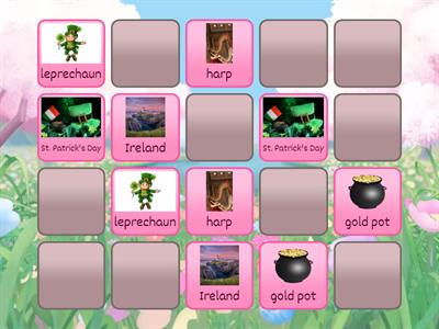 St. Patrick's day memory game