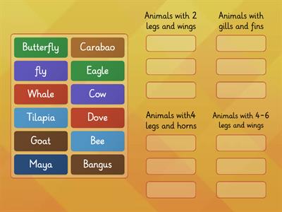 Body parts of Animals