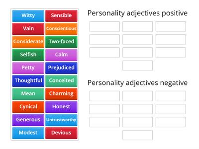 Personality adjectives 2
