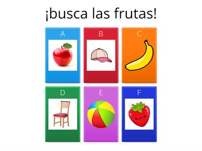 categoría semántica de frutas 
