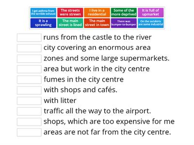 Collocations town and cities 