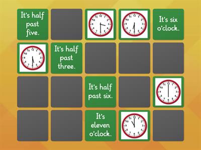 3rd Memory game: What time is it? (Eugenia R)