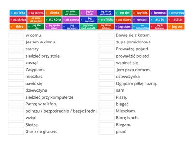 Czynnośco codzienne, lekcja 24/2 Grupa wieczory - cz.1