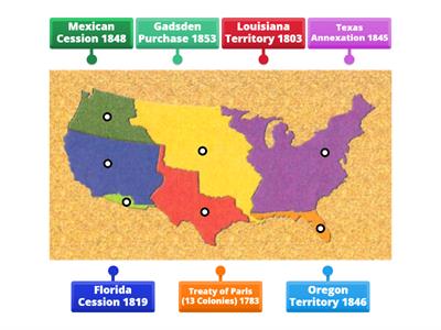 Manifest Destiny Labeling Map