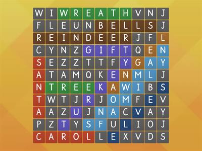 Christmas wordsearch