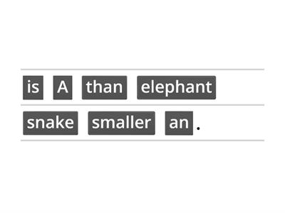 Make sentences comparative adjectives