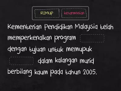 MALAYSIA DI PERSADA SUKAN ( peranan sukan sebagai alat perpaduan dan keharmonian kaum) 