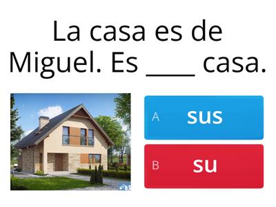 Adjetivos posesivos en español
