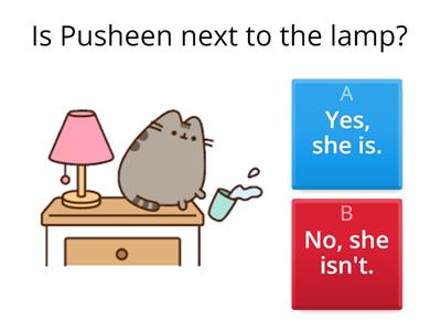 Pusheen: In, On, Under, Next to Quiz