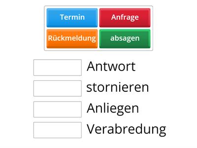 Korrespondenz Synonyme