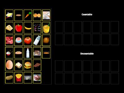  Countable and uncountable (food)