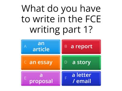 B2 (FCE) Writing Part 1 - Essay