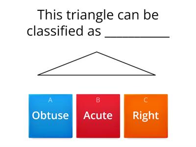 Go Math 10.2 Types of Triangles Quiz