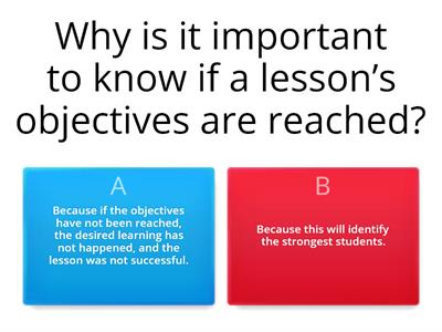 Six elements of a good lesson plan