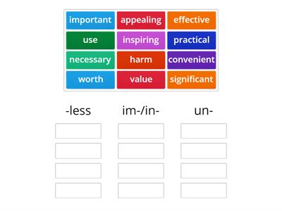 IELTS word building (evaluating adjectives)