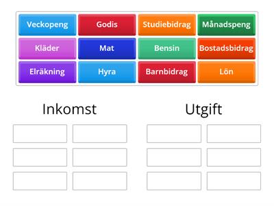 Inkomst eller utgift