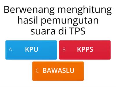 KPU, KPPS, Bawaslu