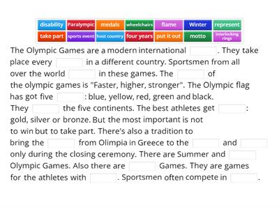 Olympic Games - Missing word