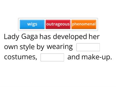 Lady Gaga missing words
