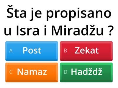 Islamski kviz za djecu 2 grupa