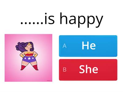 He is / She is