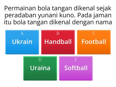 SOAL BOLA TANGAN KELAS X