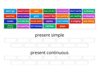 present simple vs present continuous