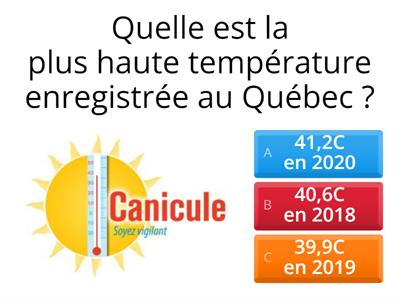 Trivia sur la météo au Québec