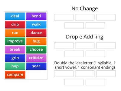 Suffix -ing