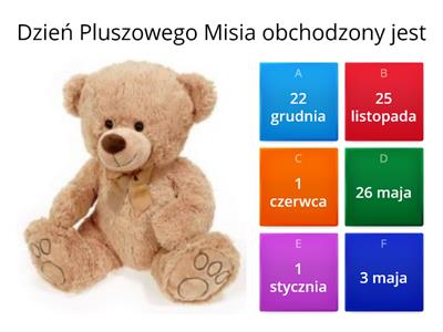 Dzień Pluszowego Misia