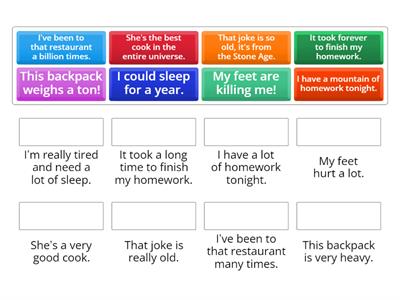 Hyperbole Match Up