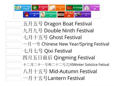 Chinese festivals中国节日