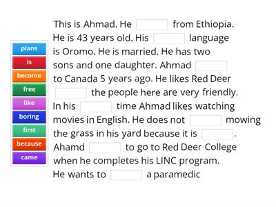 Ahmed's story