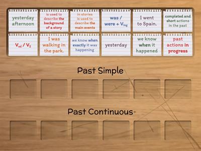 Past Simple vs Past Continuous