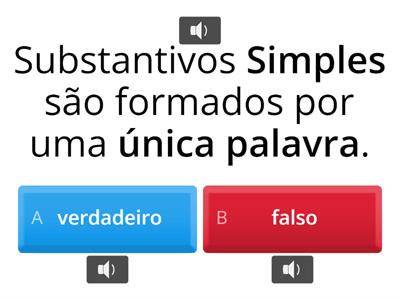 Substantivos  Simples e compostos