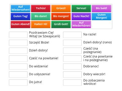 Berüßung und Abschied  mix - powitanie i pożegnanie