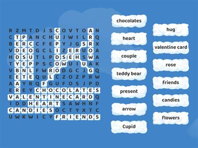 Valentine Wordsearch