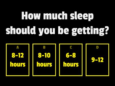Sleep Importance Game