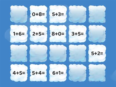 Matching Flipped Addition Equations- Grade 1- Addition 1-10