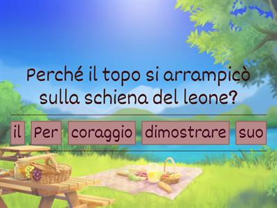 Leone e il Topo - Riordina per bambino Straniero