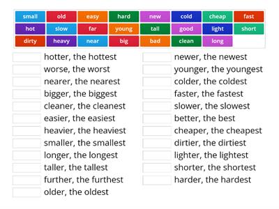 10a adjective/comparative/superlative