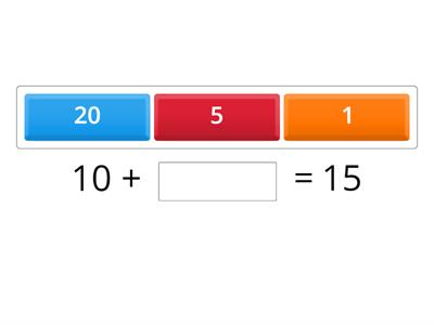 Completa a expressão numérica.