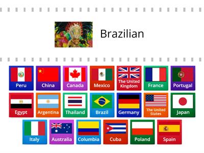 Nationalities and countries created by Angela Hunter