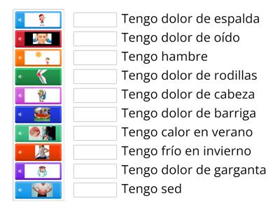 01 Spelling test                                TENGO DOLOR DE... IT HURTS...