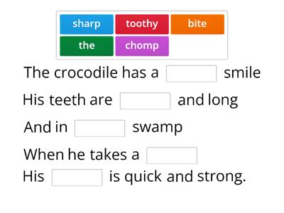 Crocodile poem 2 (easy)