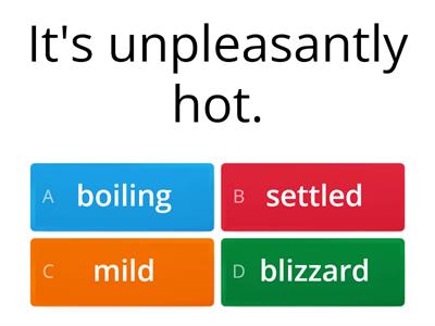 Vocabulary Weather