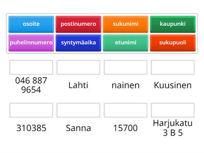 Läi 12 sanasto